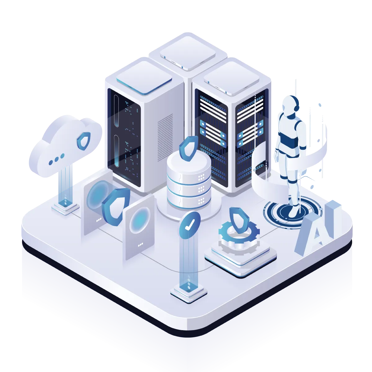 IIllustration de la sécurité de l'Intelligence Artificielle